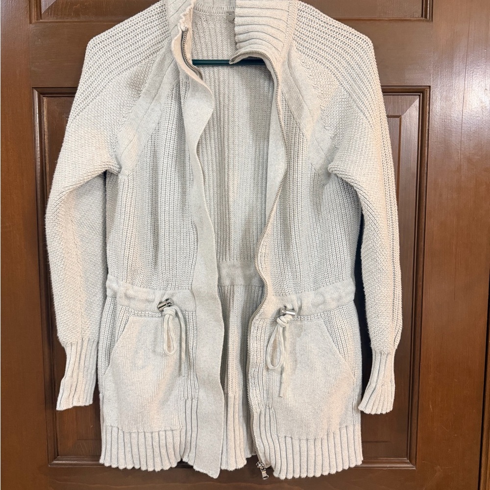 Lou & Grey Cream Cardigan Sweater